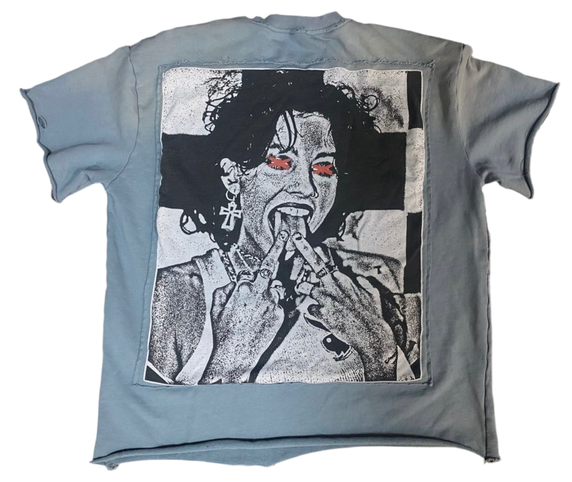 RiCH JUNKiES TERRY CLOTH TEE (BLUE)