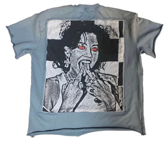 RiCH JUNKiES TERRY CLOTH TEE (BLUE)