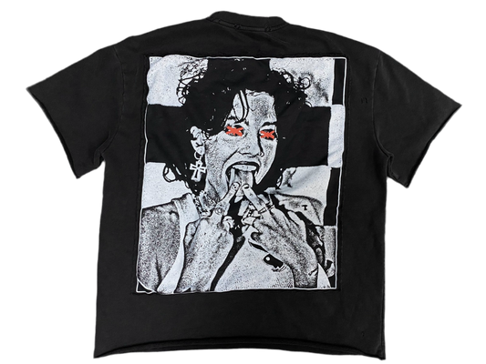 RiCH JUNKiES TERRY CLOTH TEE (BLACK)